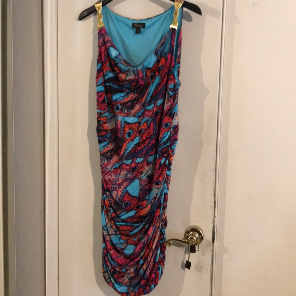 Thalia Sodi colorful dress
